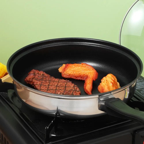 12/10pcs Stainless Steel Cookware Saucepan Set Pan Pot Kitchen Cooking Glass Lid - Picture 20 of 43