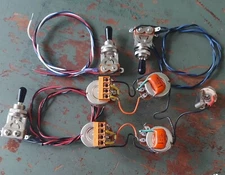 Epiphone G-1275 Wiring Harness 500k Pots 5/16 .022 Orange Drops KellingSound 