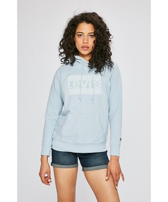 Levi's Women's Graphic Sport Hoodie In Light Blue | eBay
