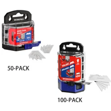 50/100-packs Utility knife Blades SK5 Razor Blades Box Cutter Blades w/Dispenser