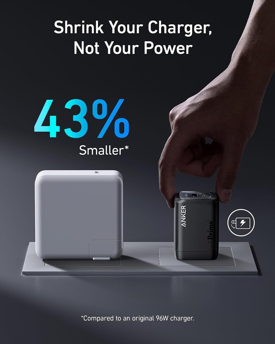 Anker Prime 100W USB C Wall Charger 3-Port GaN Power Adapter Anker Prime 100W USB C Wall Charger 3-Port GaN Power Adapter
