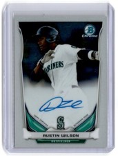 2014 Bowman Chrome Prospect Autographs Austin Wilson Auto Seattle Mariners