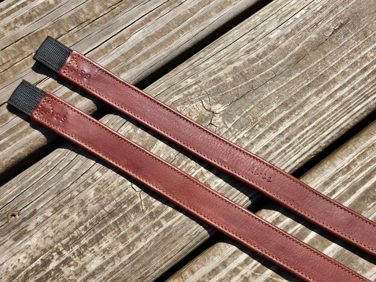 Étriers De Dressage Anglais CWD - Doublure Nylon Et Cuir Marron, 63 Cm, Neufs Avec étiquettes