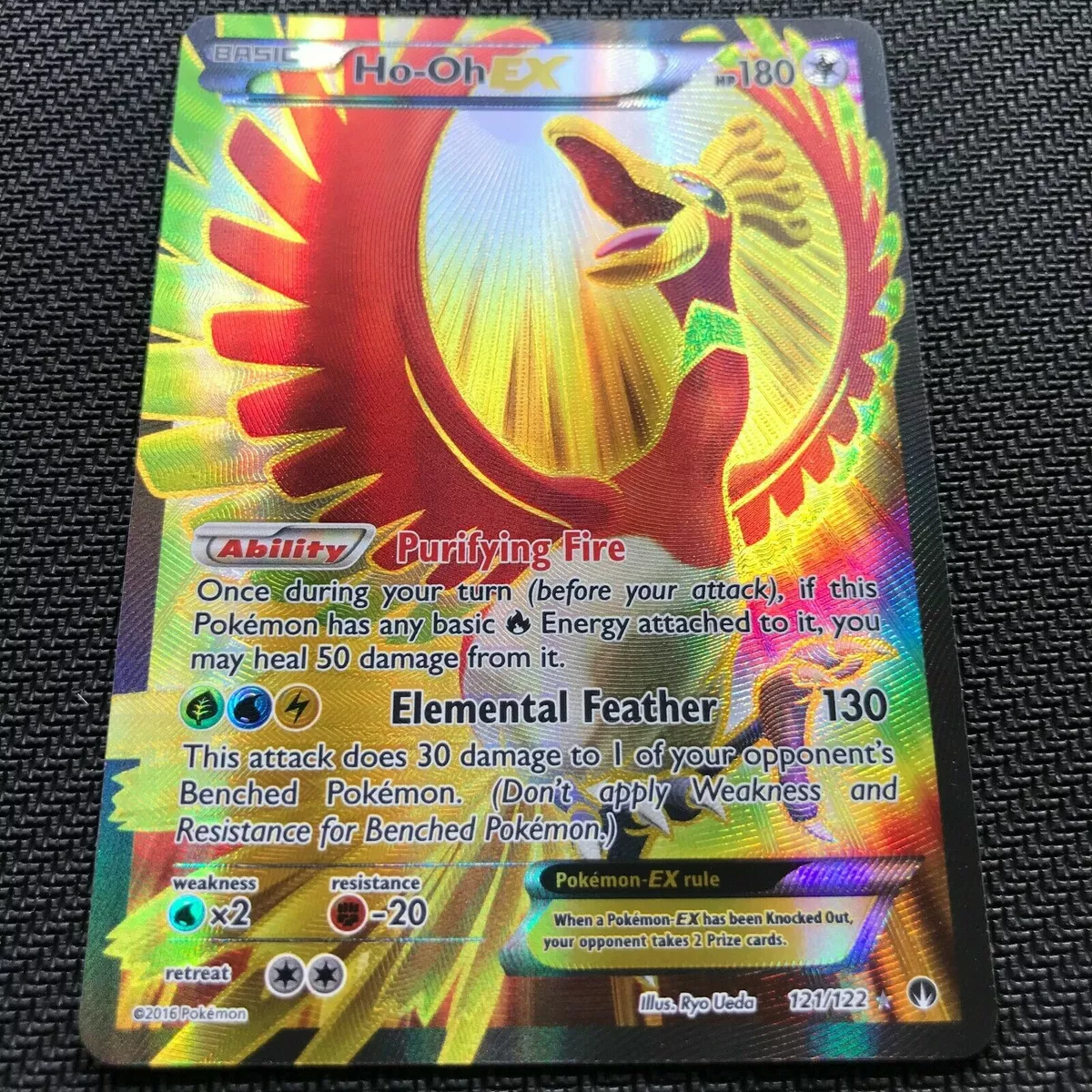 Pokemon XY Breakpoint Ho-Oh EX - 92/122 - Ultra Rare New NM 