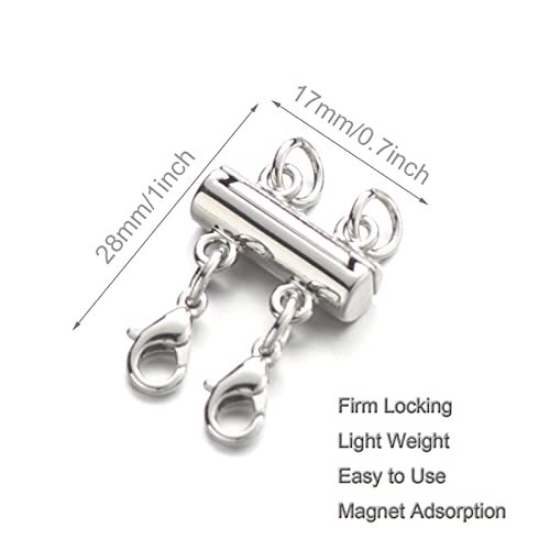 Necklace Separator for Layering, Locking Magnetic Layering Necklace Clasp, - Picture 4 of 6