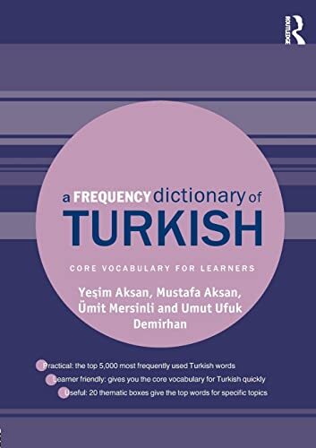 A Frequency Dictionary of Turkish Yesim Aksan New Book 9781138839670