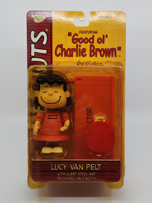 Memory Lane Peanuts Action Figure - Lucy (Smiling Eyes Closed) - MOC MIP New