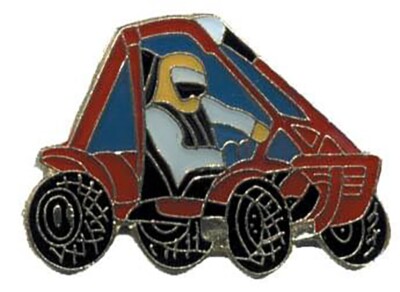 Pack of 12 Dunebuggy & Driver Bike Motorcycle Hat Cap Lapel Pin HP4812