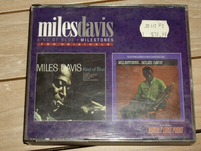 MILES DAVIS  * 2 x CD FAT BOX SET ' KIND OF BLUE - MILESTONES ' 1996 VGC