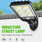 600W LED Solar Flood Light Motion Sensor Security Wall Street Yard Outdoor Lamp