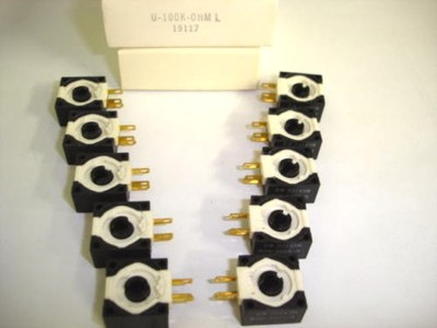  Clarostat U-100k-OHM-L Pot Potentiometer Lot of 10 NIB 
