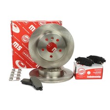 Bremsscheiben + Bremsbeläge hinten für CHEVROLET CRUZE; OPEL ASTRA J, MOKKA