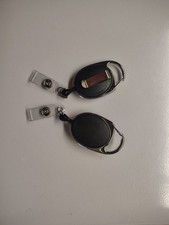 10 Pack Retractable Badge Holder Reel w/ Belt Clip for ID Cards Black New