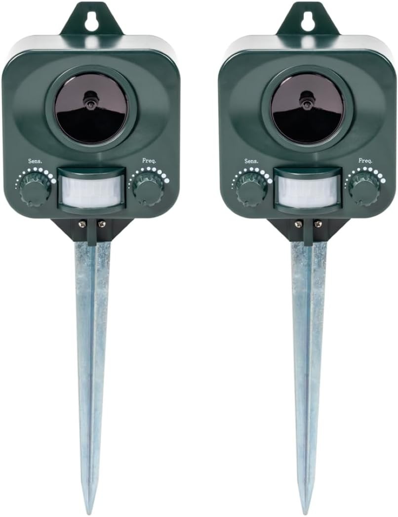 Pestbye Ultrasonic Cat Repeller Fox Pest Deterrent Battery Operated Humane X2