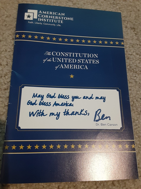 Booklet The Constitution of the USA - American Cornerstone Institute - 2025