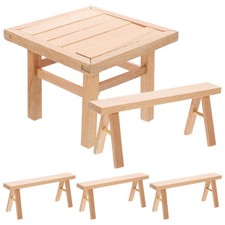 Table Tabourets De Montage Modèle Meubles Miniatures Mini-meubles