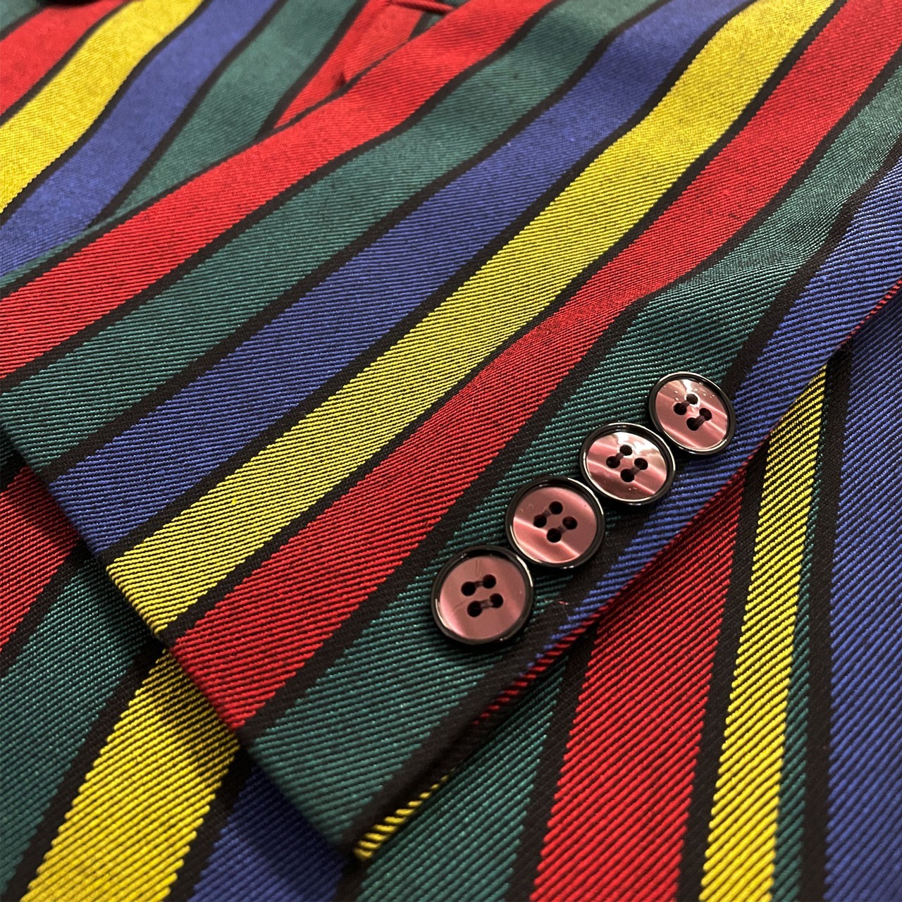MADCAP MENS HENDRIX STRIPE BOATING BLAZER Mod 60s Psychedelic SUIT JACKET MC574 image 3