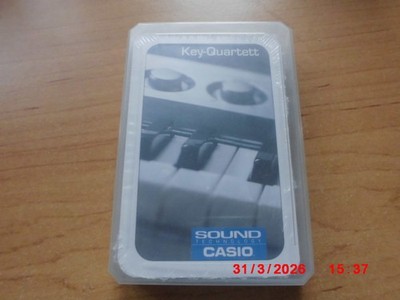 CASIO KEY-Quartett CARD GAME mit CASIO Keyboards und Pianos INSTRUMENTE RARITÄT