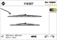 Wischblatt Scheibenwischer DAS ORIGINAL SET SWF 116307 für MITSUBISHI HYUNDAI 1