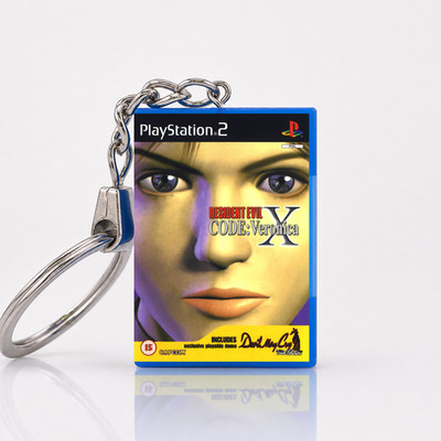 Resident Evil Code: Veronica X PS2 Miniatur Spielhülle Schlüsselanhänger