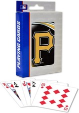 PSG MLB Licensed Pittsburgh Pirates Solid Logo Playing Cards