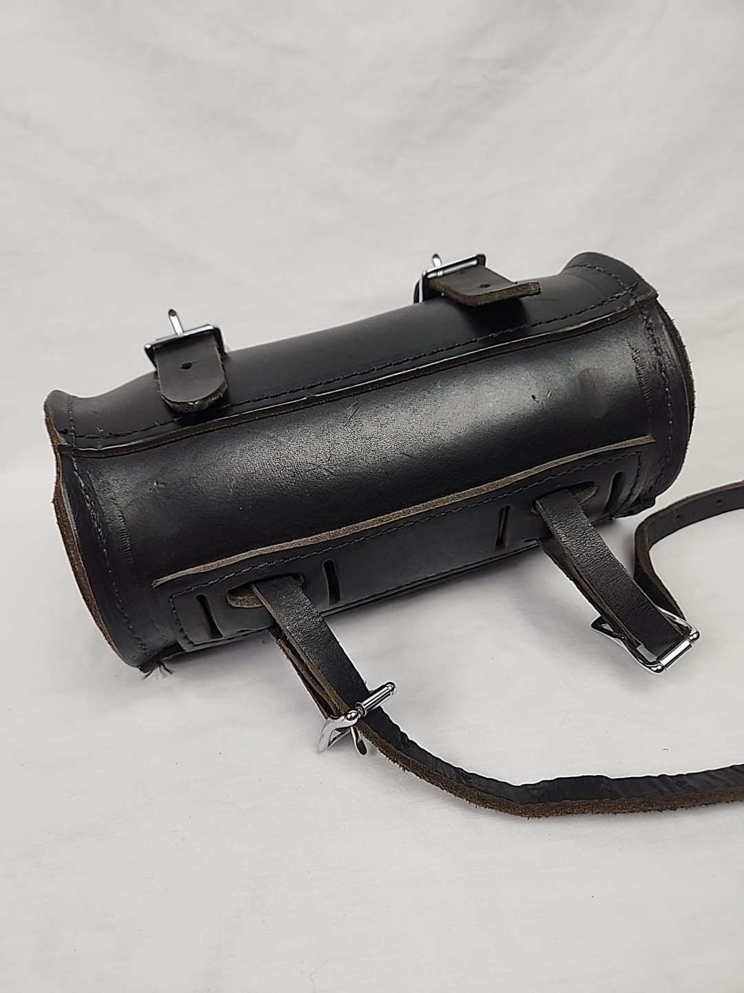 Motorcycle Leather Gear Studded Tool Roll Bag US Studs