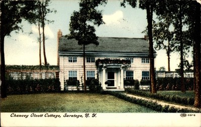 1908 Chancey Olcott Cottage Saratoga Springs New York NY Postcard Divided Back