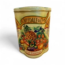 Vintage Tin Tweedale & Co Preston Keystone Brand Fruit Advertising Kitchen Decor