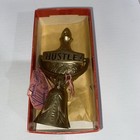 Vintage Brass Bell Door Knocker With Original Box Tag And Screws “ Hustle “