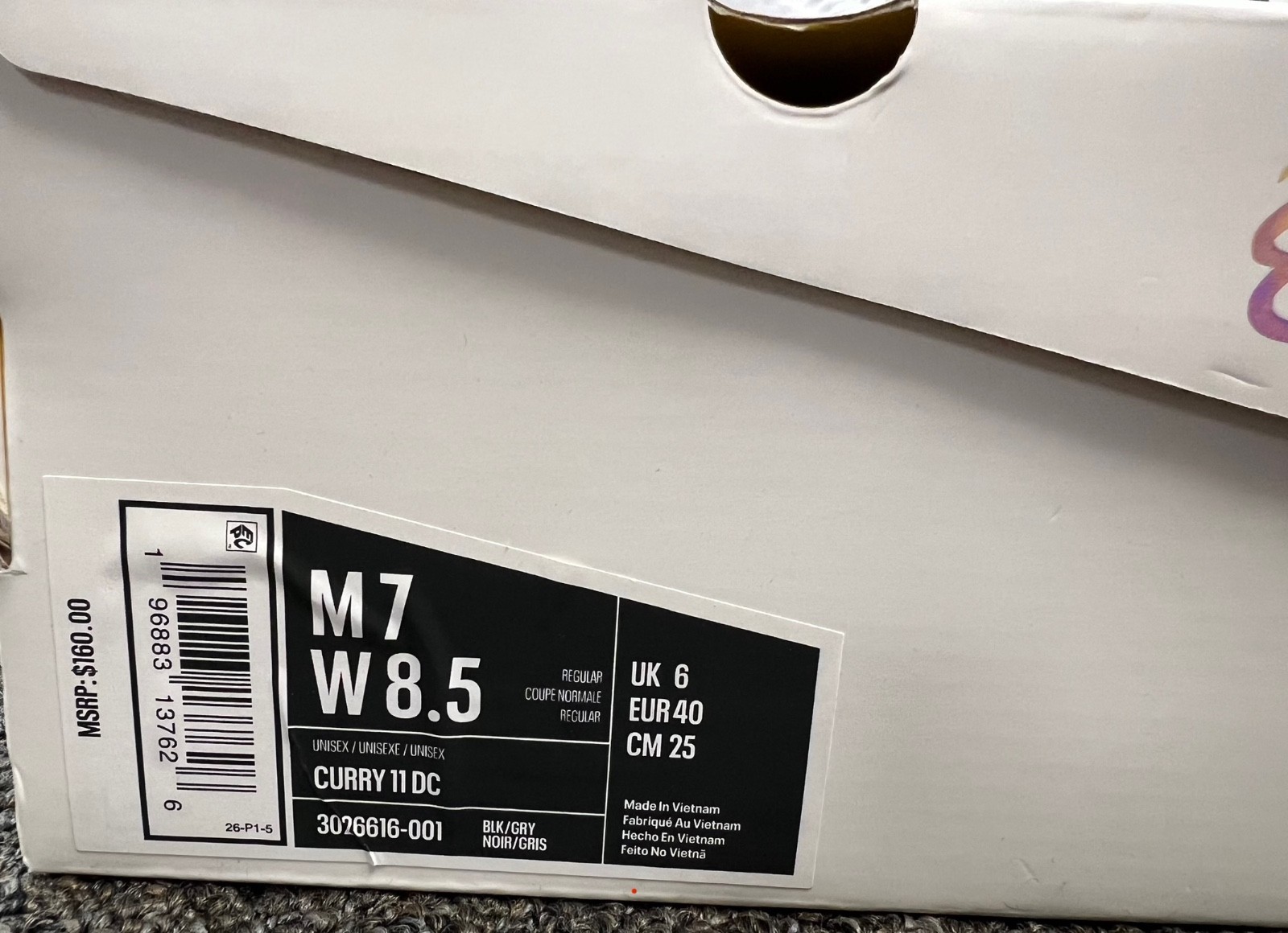 Brand New UNDER ARMOUR MEN/WOMEN CURRY 11 Domaine BASKETBALL SHOES  #3026616-001