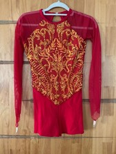 Dance costume red, golden girls size AS