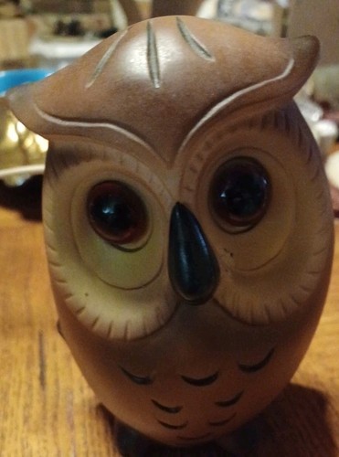 Vtg. Josef Original Ceramic 0wl Night Light 1960's