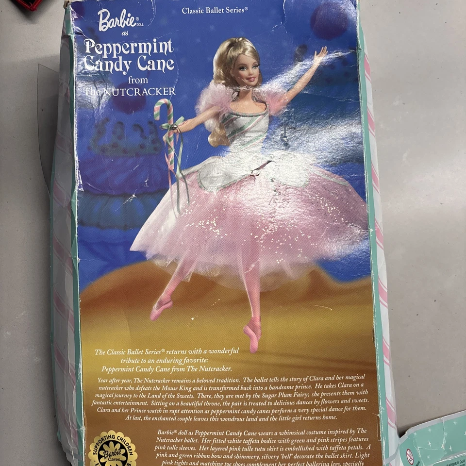 Barbie Peppermint Candy Cane Doll from The Nutcracker 2002 Mattel 57578 - Image 4 of 4