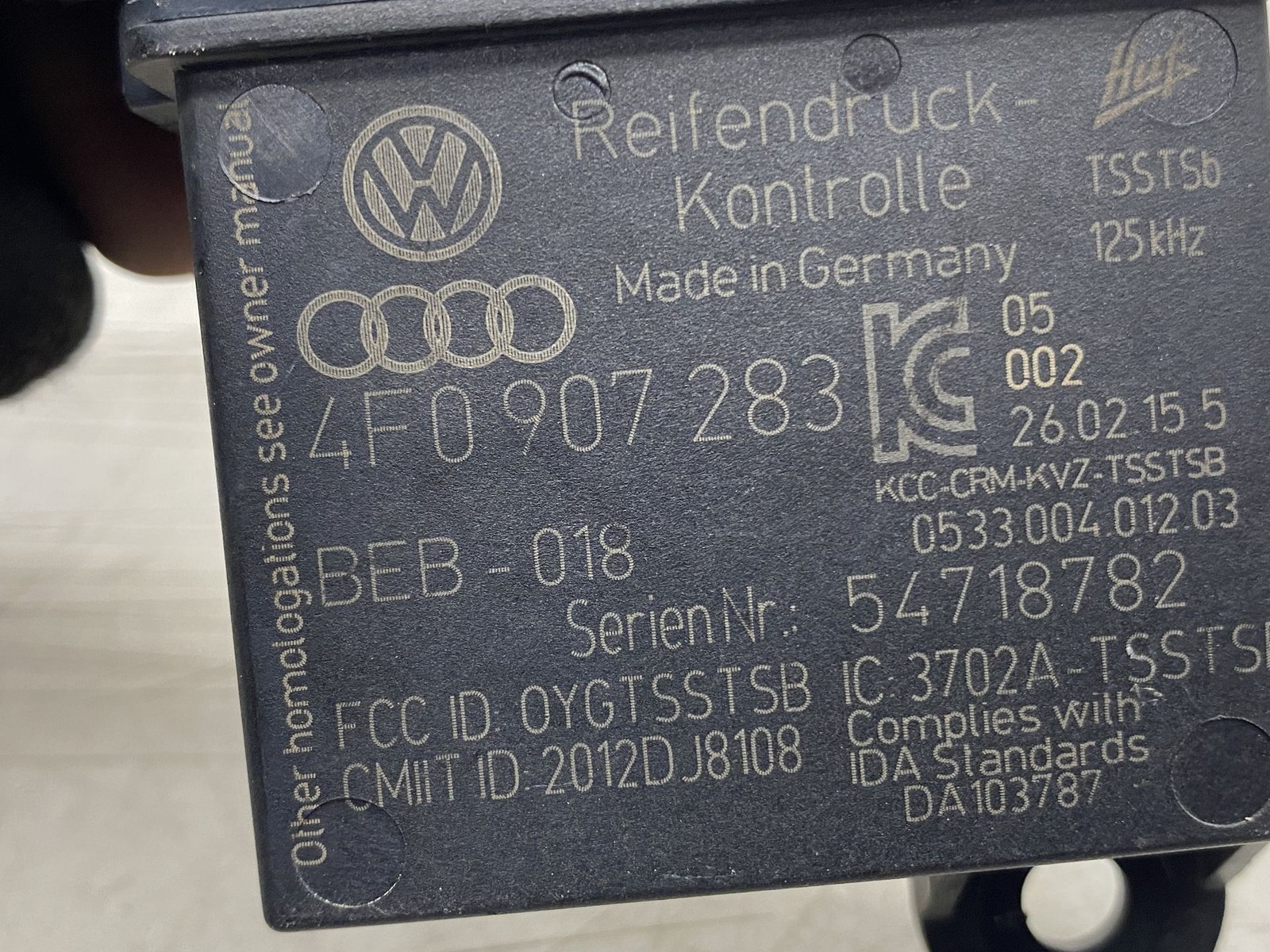 Bentley Flying Spur 2013-2018 Tpms sensor