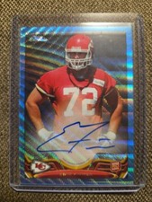 2013 Topps Chrome - Eric Fisher #166 Autographed Blue Wave Refractor (RC) 27/50