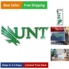 Collegiate NCAA Car Decal Made from  Weatherproof Vinyl University of North T...