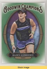 2020 Goodwin Champions Photo Variation Green Bianca Andreescu #27 READ 04pv
