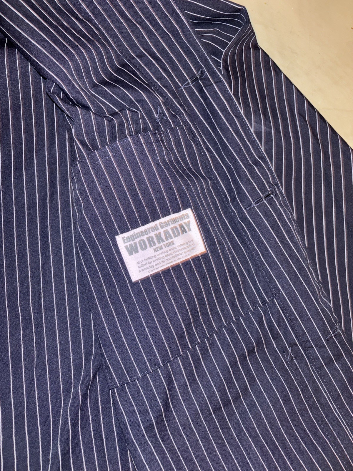 Engineered Garments Workaday Gangster Stripe Jack… - image 3
