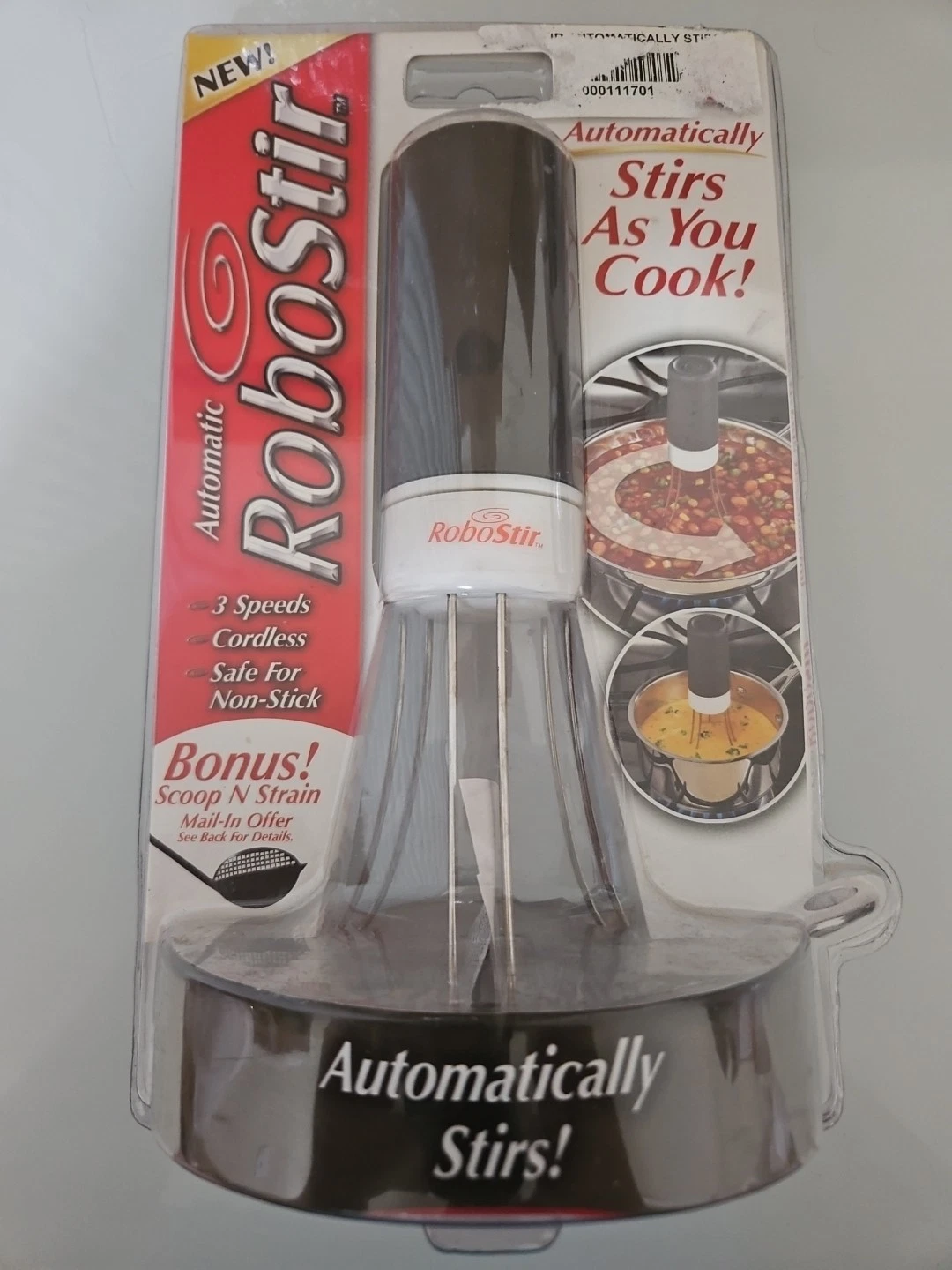 Robo Stir Automatic Cooking Pot Stirrer 3-Speed Cordless Non-Stick As Seen On TV