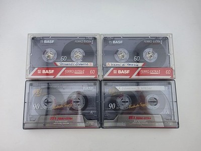 2x BASF Ferro Extra I 60 + 2x BASF FE I 90 Kassette