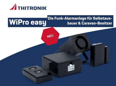 Système d'alarme sans fil Thitronik WiPro Easy 105237 pour caravane,... - Photo 1/3