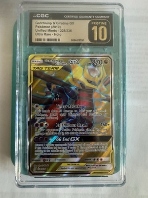 CGC 10 PRISTINE Garchomp & Giratina GX 228/236 Pokemon Unified