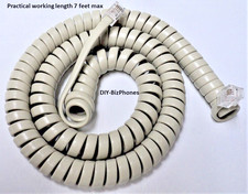 2-Pack Ash 12Ft Nortel Phone Handset Cord Norstar Meridian M7310 M7208 M2616