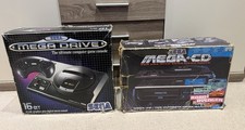 SEGA Mega Drive Console + Sega Mega-CD Add-On Boxed - region and 50/60hz modded