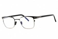 New Tom Ford FT TF5854-D-B 001 Square Shiny Black 49 mm Men's Eyeglasses Frame