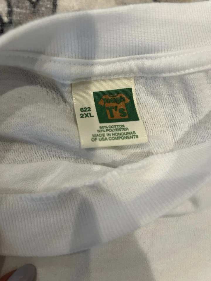 Camiseta De Colección Delfín Blanca Talla XXL 2000 Steve Sundram Y2K Foto 3 de 4
