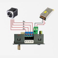 Schrittmotorantrieb und Controller-Geschwindigkeit DC 10&ndash;30 V, 4 A,