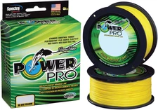 POWER PRO Spectra Fiber Braided Fishing Line, Hi-Vis Yellow, 150YD/8LB