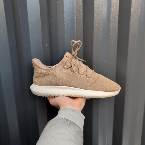 *RARO* UK 10 Scarpe da ginnastica Adidas Tubular Shadow Cartone Marrone Uomo AQ0939