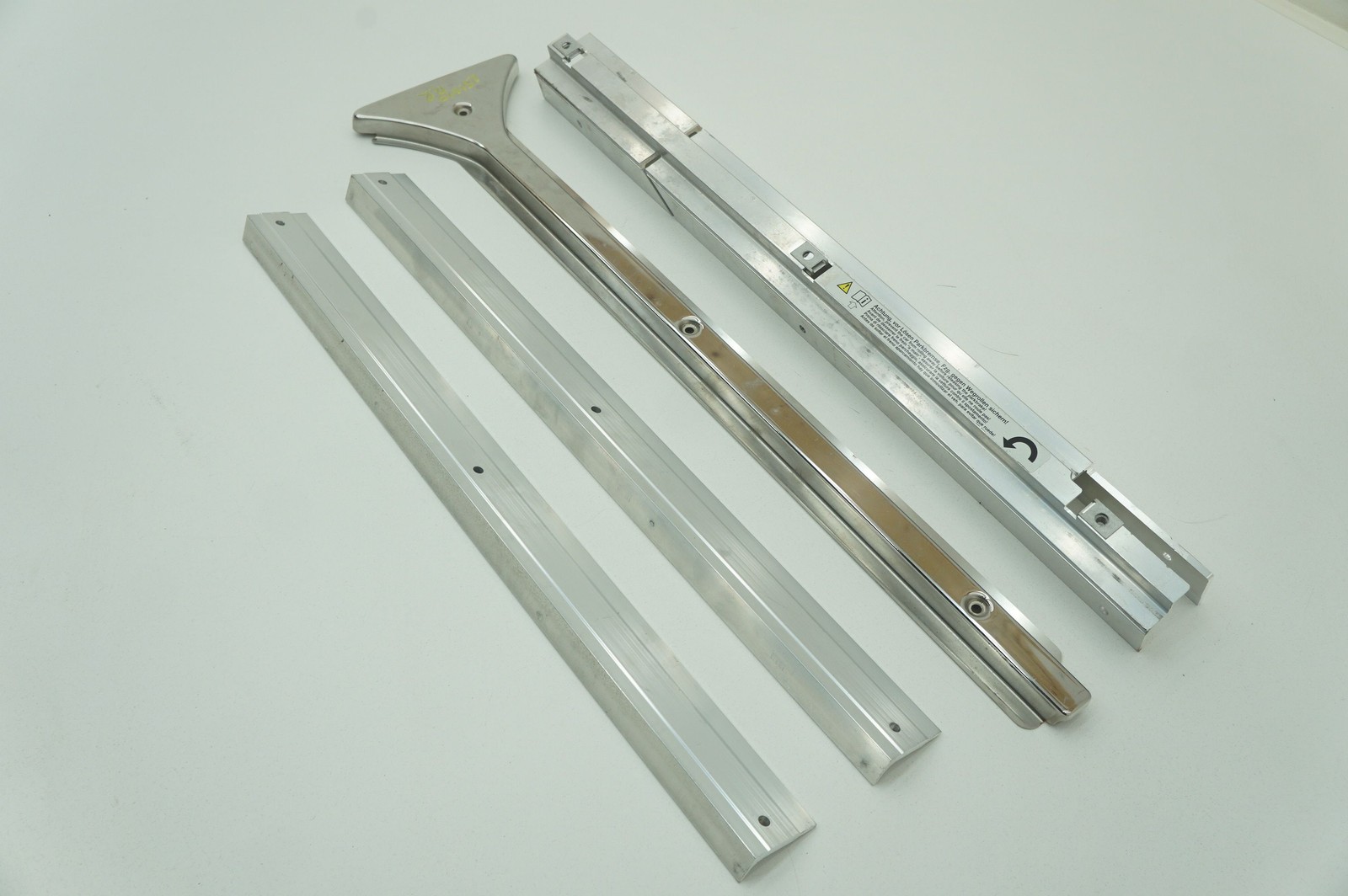 Set 4 Trunk Interior Floor Rail Sill Trim 51477070146 Rolls Royce Phantom Vii 06